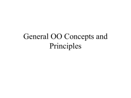 General OO Concepts