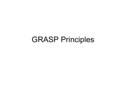 GRASP Principles - Computer Science