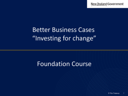 Better Business Cases - Investing for Change