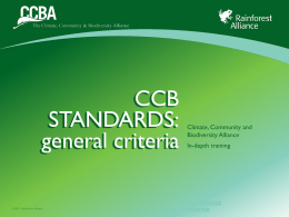 CCBS v2 General Criteria
