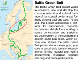 Slajd 1 - Baltic Green Belt