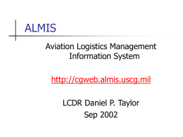 ALMIS - Team Taylor's Home Page