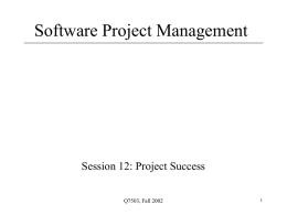 Software Project Management