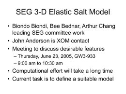 SEG 3-D Elastic Salt Model