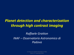 Planet detection and chracterization through high contrast