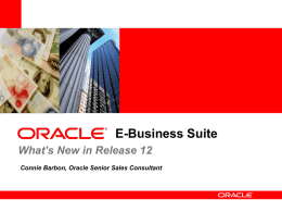 Oracle R12 Financials: What's New?