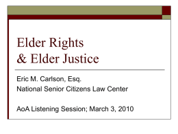 Elder Rights & Elder Justice