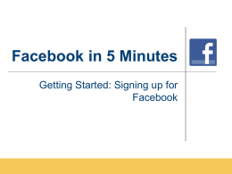Facebook in 5 Minutes - American Optometric Association
