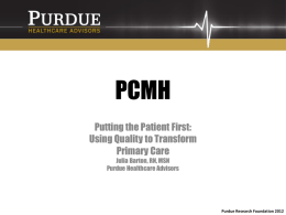 PCMH - Indiana Association for Healthcare Quality