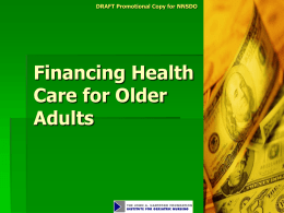 Module 18. Financing Health Care for Older Adults