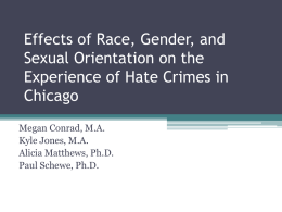 LGBT Hate Crimes in Chicago