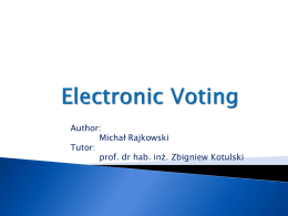System głosowania elektronicznego