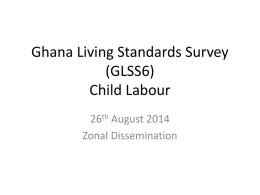 Media Training on Ghana Living Standards Survey (GLSS6