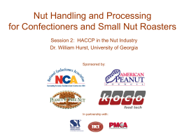 HACCP in the Nut Industry - The National Confectioners