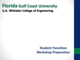 Florida Gulf Coast University U.A. Whitaker College of