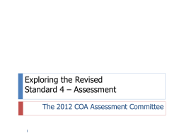 Assessment in EPAS