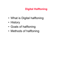 Digital Halftoning