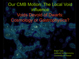 Our CMB Motion: The Local Void influence Voids Devoid of