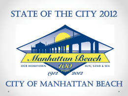STATE OF THE CITY 2012 - Manhattan Beach, California