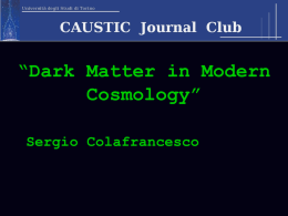 Dark Matter in Modern Cosmology”