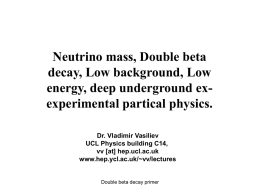 Lecture 1 ppt - High Energy Physics