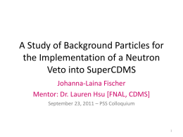 Implementation of Neutron Veto into the SuperCDMS