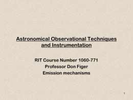 Lecture 3-Emission mechanisms