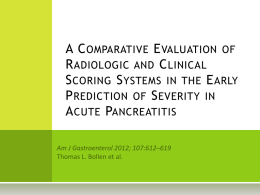 A Comparative Evaluation of Radiologic and Clinical