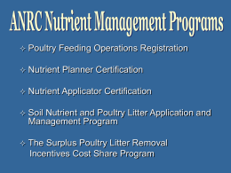 ANRC Nutrient Management Programs