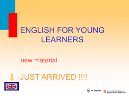 ENGLISH FOR YOUNG LEARNERS - XTEC