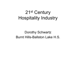 21st Century Hospitality Industry