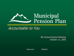 Municipal Pension Plan