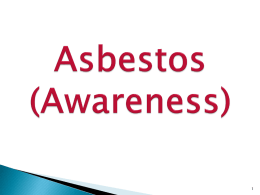 Asbestos (Awareness) - University of South Carolina Upstate