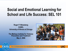 Social Emotional - The Melissa Institute