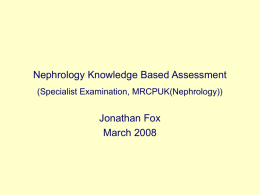 Nephrology Specialist Examination (Knowledge Based