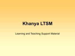 Khanya LTSM - SchoolNet SA