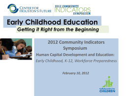 PPT 2- Early Childhood