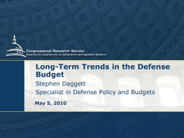 FY2010 Defense Budget: Issues for Congress