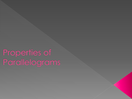 Properties of Parallellograms