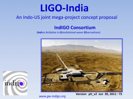 LIGO-India Detecting Einstein’s Elusive Waves Opening a