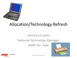 Allocation/Technology Refresh