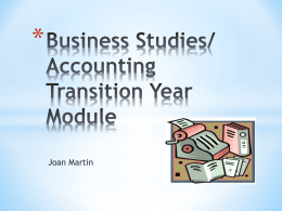 Business Studies Transition Year Module