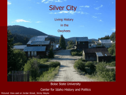 Silver City - College of Social Sciences and Public Affairs