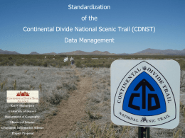 Standardization of the Continental Divide National Scenic
