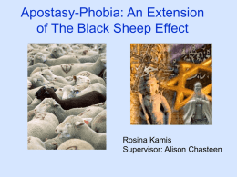 Black Sheep Effect (BSE)