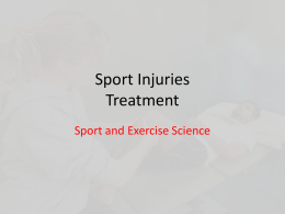 Sport Injuries Treatment