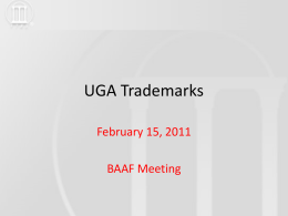 UGA Trademarks