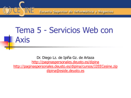 Tema 5 - Servicios Web