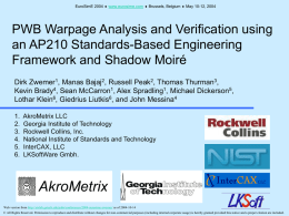 PWB Warpage Analysis and Verification using an AP210