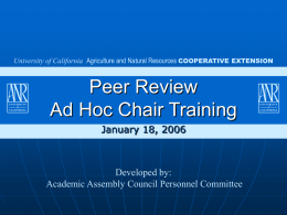 Program Review - PR - Training Fall 2002